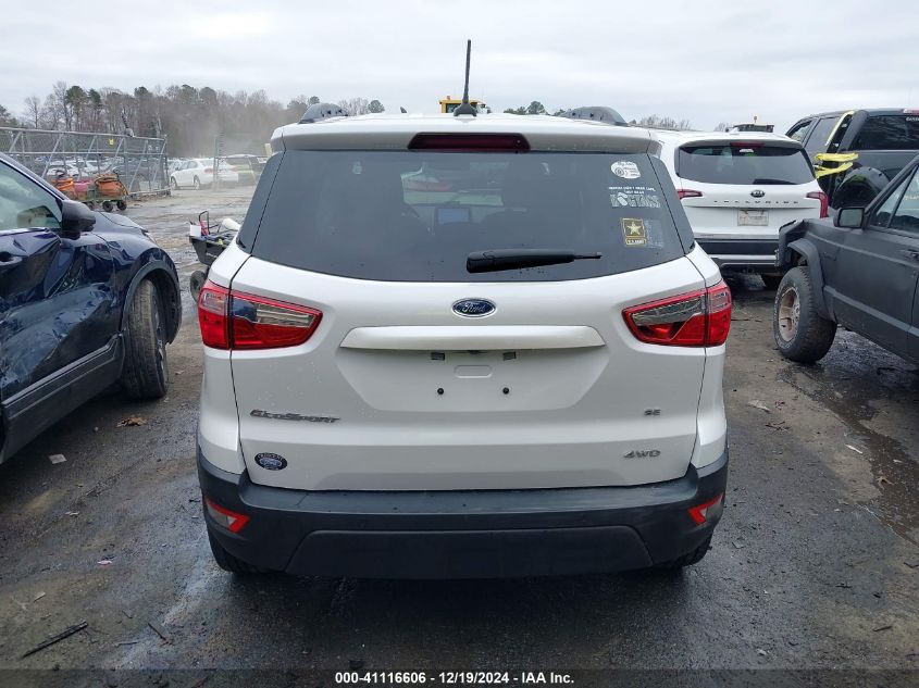 2020 Ford Ecosport Se VIN: MAJ6S3GL3LC357199 Lot: 41116606