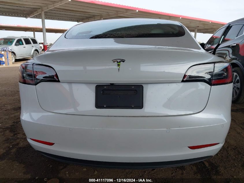 2021 Tesla Model 3 Standard Range Plus Rear-Wheel Drive VIN: 5YJ3E1EA1MF019041 Lot: 41117096