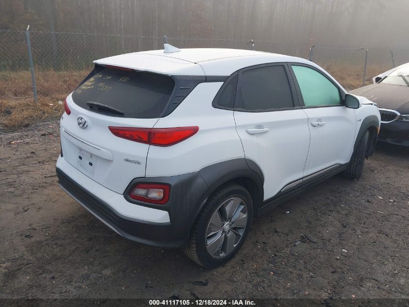 2020 Hyundai Kona Electric Limited VIN: KM8K33AGXLU065217 Lot: 41117105