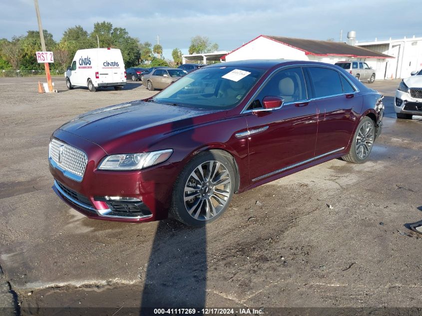 VIN 1LN6L9TP4H5636509 2017 LINCOLN CONTINENTAL no.2