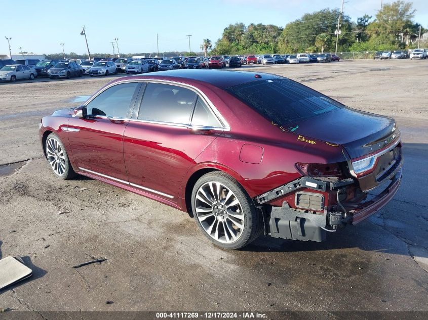 VIN 1LN6L9TP4H5636509 2017 LINCOLN CONTINENTAL no.3