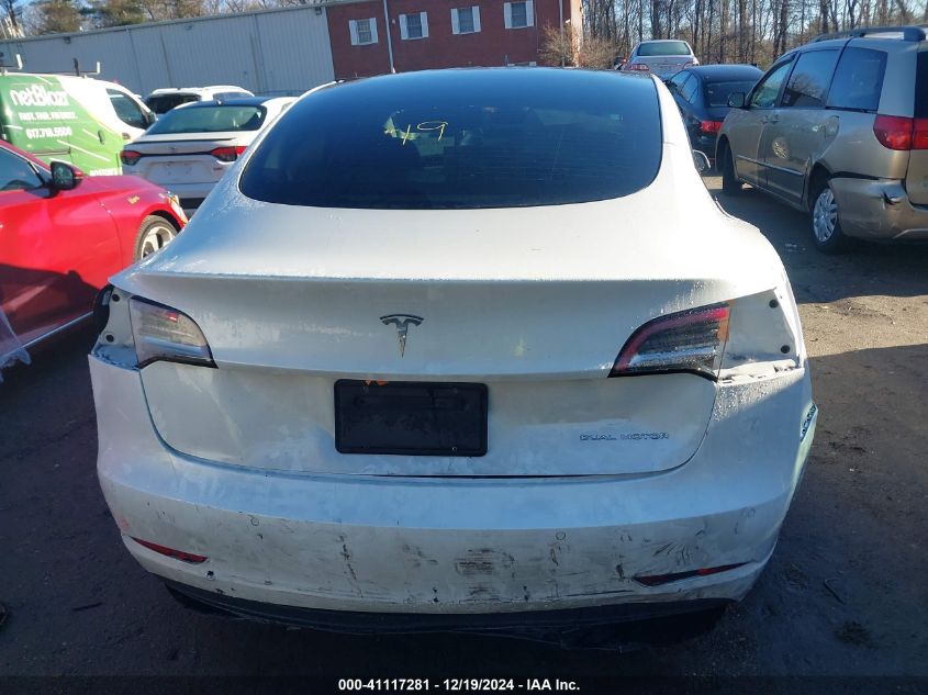 2021 Tesla Model 3 Long Range Dual Motor All-Wheel Drive VIN: 5YJ3E1EB8MF938026 Lot: 41117281