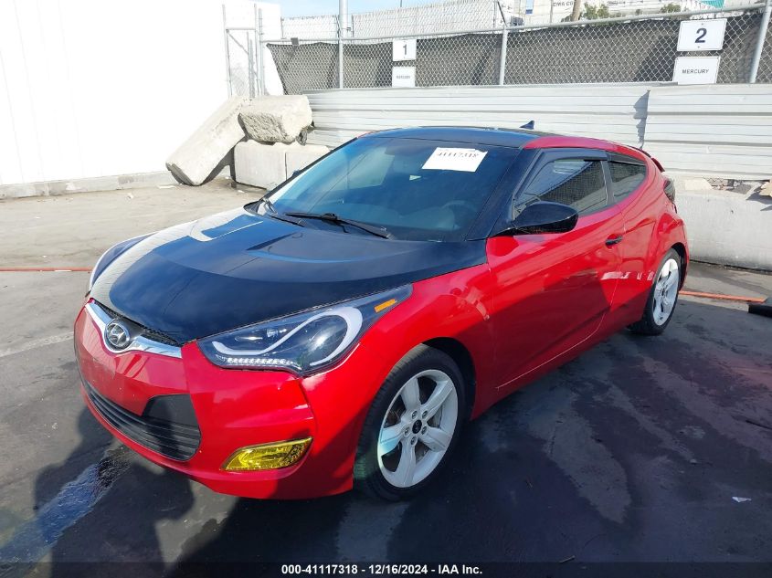 2015 Hyundai Veloster VIN: KMHTC6AD2FU245260 Lot: 41117318