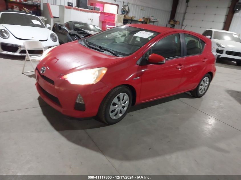 VIN JTDKDTB35D1539607 2013 TOYOTA PRIUS C no.2