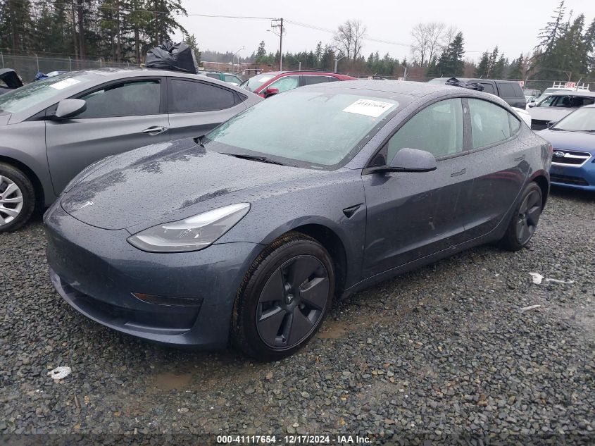 VIN 5YJ3E1EA2PF619183 2023 TESLA MODEL 3 no.2