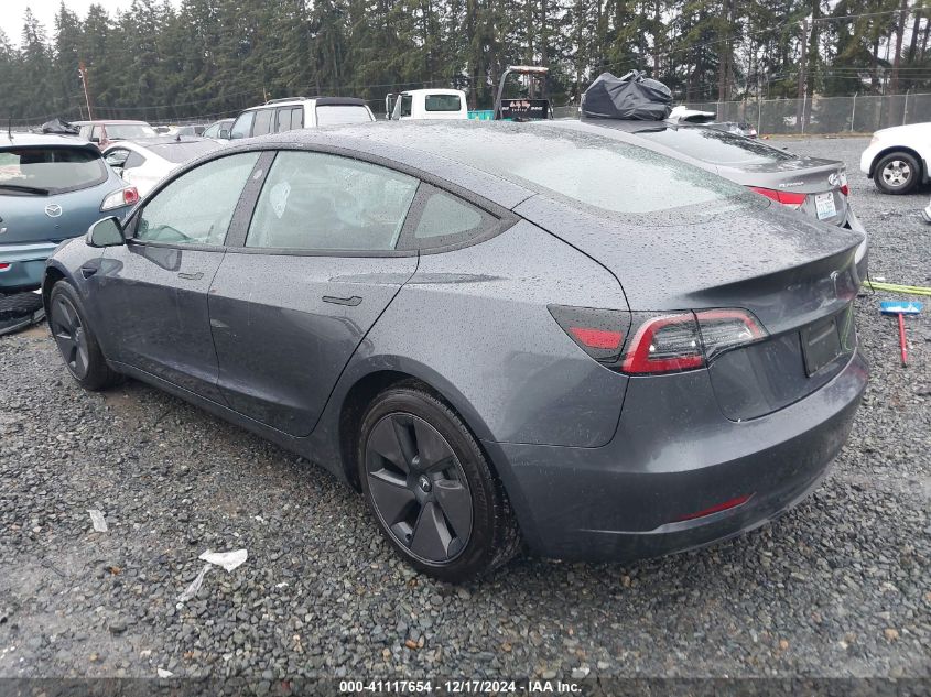 VIN 5YJ3E1EA2PF619183 2023 TESLA MODEL 3 no.3