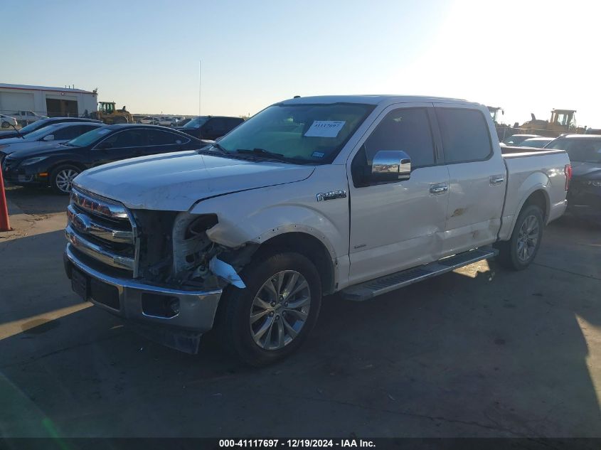 2017 FORD F-150 LARIAT - 1FTEW1CG2HKD52905