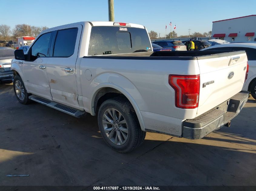 2017 FORD F-150 LARIAT - 1FTEW1CG2HKD52905