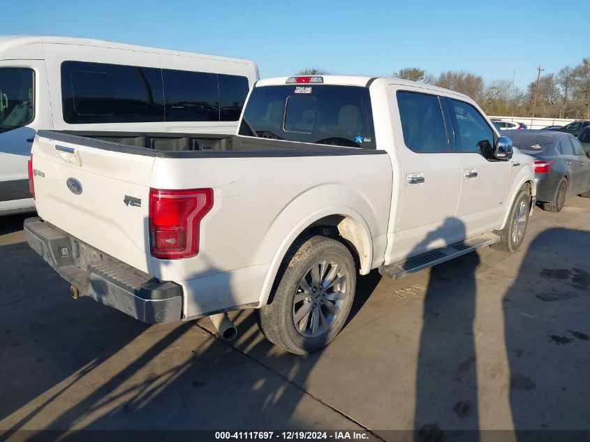 2017 FORD F-150 LARIAT - 1FTEW1CG2HKD52905