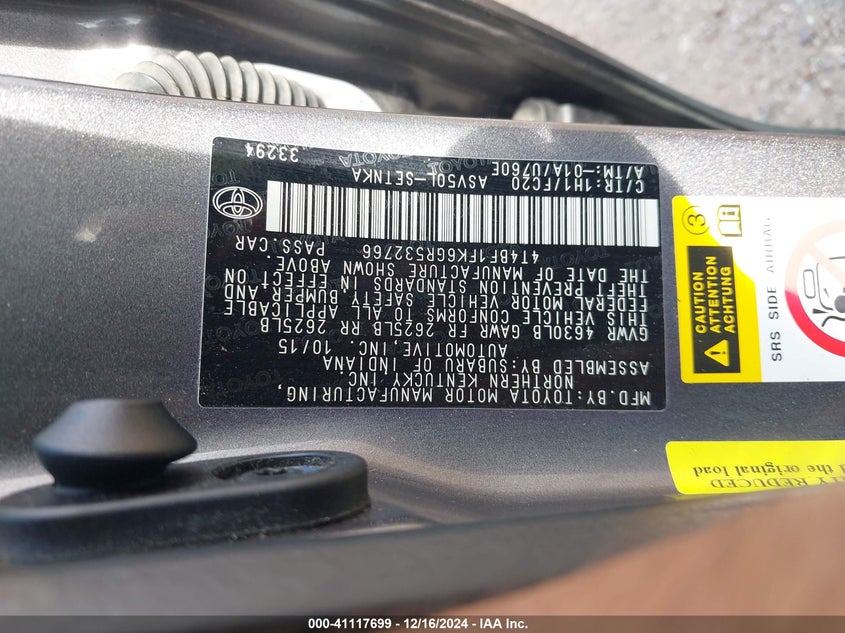 2016 TOYOTA CAMRY LE - 4T4BF1FK6GR532766