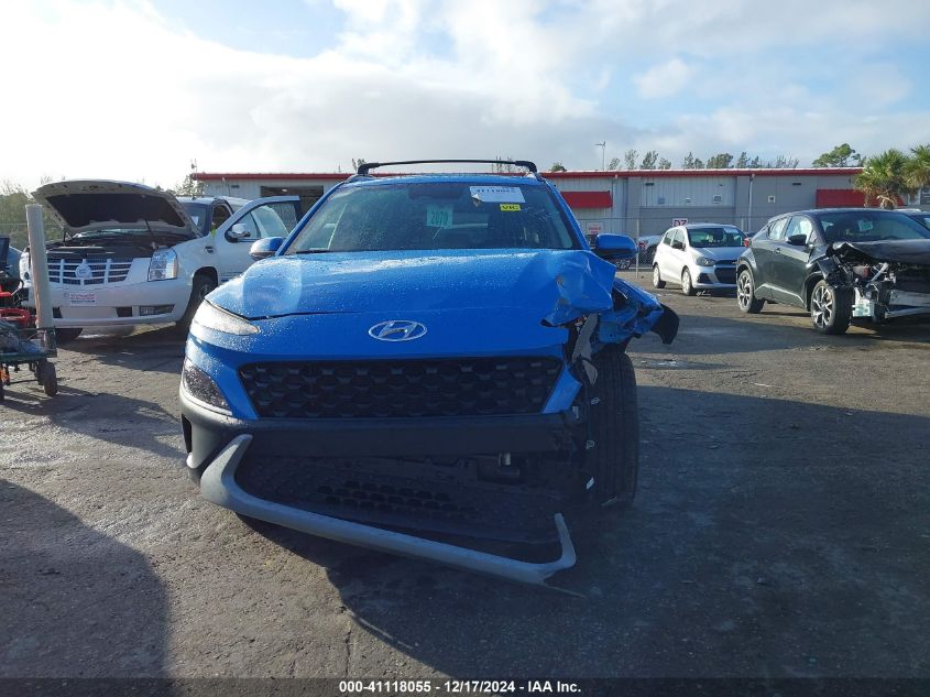 2022 Hyundai Kona Sel VIN: KM8K32AB5NU859530 Lot: 41118055