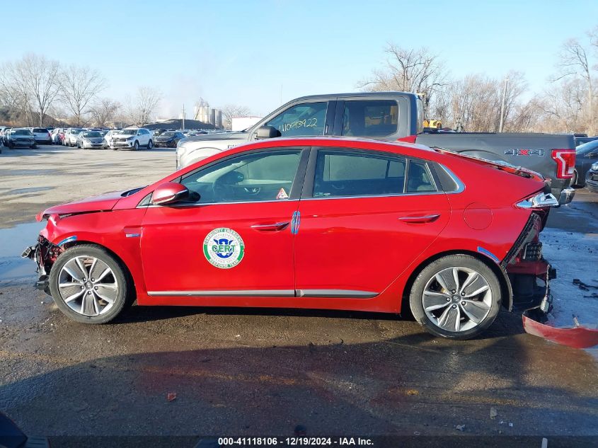 2019 Hyundai Ioniq Hybrid Limited VIN: KMHC85LC3KU124621 Lot: 41118106