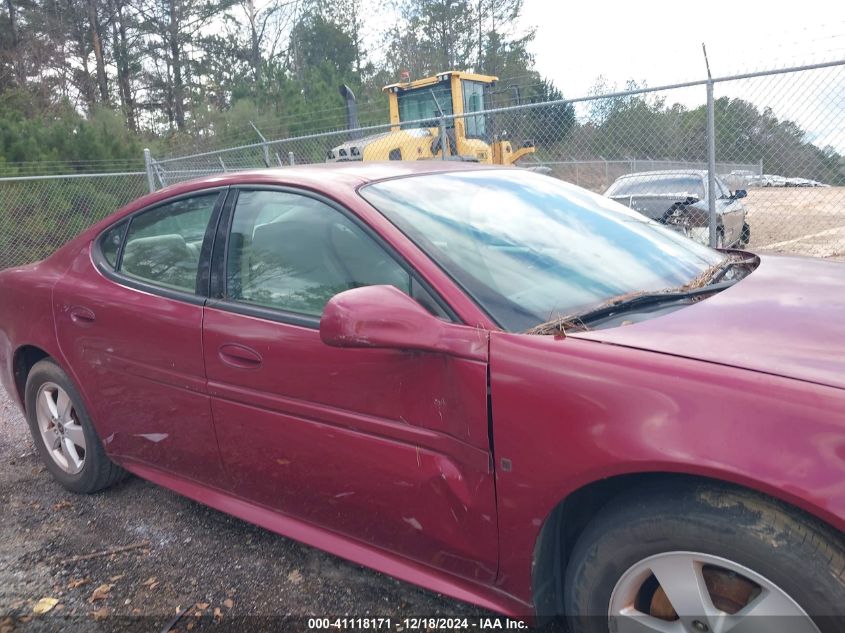 2006 Pontiac Grand Prix VIN: 2G2WP582461205962 Lot: 41118171