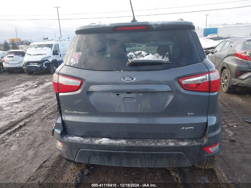 2019 Ford Ecosport Se VIN: MAJ6S3GL1KC250540 Lot: 41118410