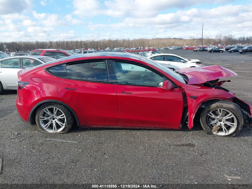 2021 Tesla Model Y Long Range Dual Motor All-Wheel Drive VIN: 5YJYGDEE8MF134885 Lot: 41118595