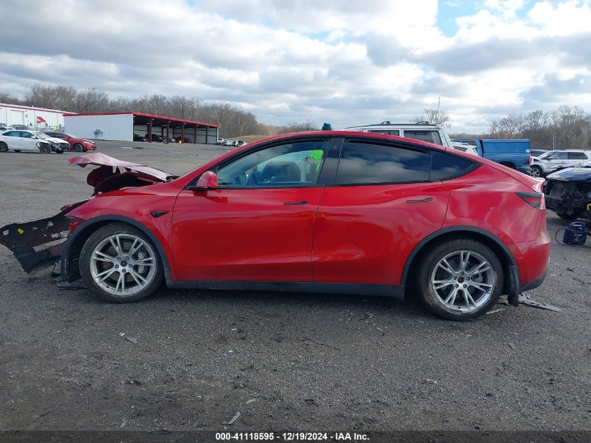 2021 Tesla Model Y Long Range Dual Motor All-Wheel Drive VIN: 5YJYGDEE8MF134885 Lot: 41118595