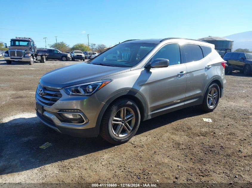 VIN 5NMZU3LB6JH055628 2018 Hyundai Santa Fe, Sport... no.2