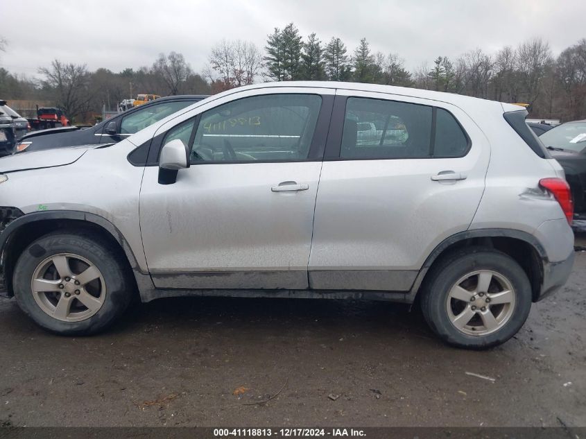 2016 Chevrolet Trax 1Ls VIN: 3GNCJNSB9GL244062 Lot: 41118813