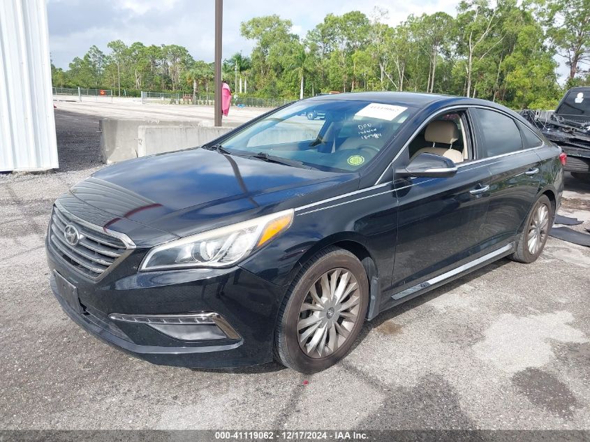 VIN 5NPE34AF3FH184384 2015 Hyundai Sonata, Limited no.2