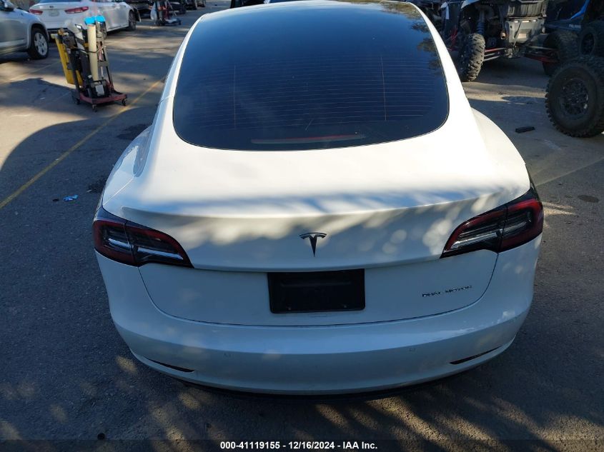 2022 Tesla Model 3 Long Range Dual Motor All-Wheel Drive VIN: 5YJ3E1EB8NF296103 Lot: 41119155