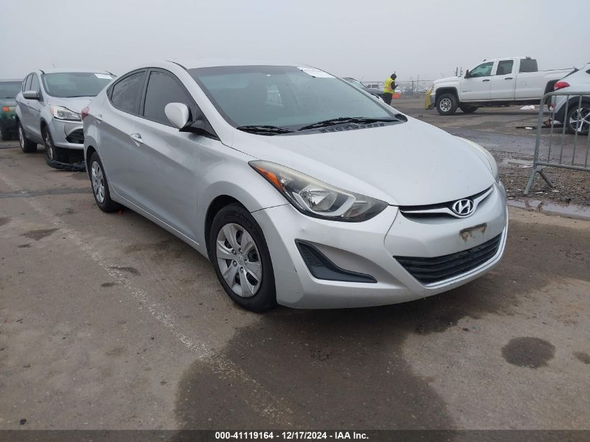 VIN 5NPDH4AE4GH709698 2016 Hyundai Elantra, SE no.1