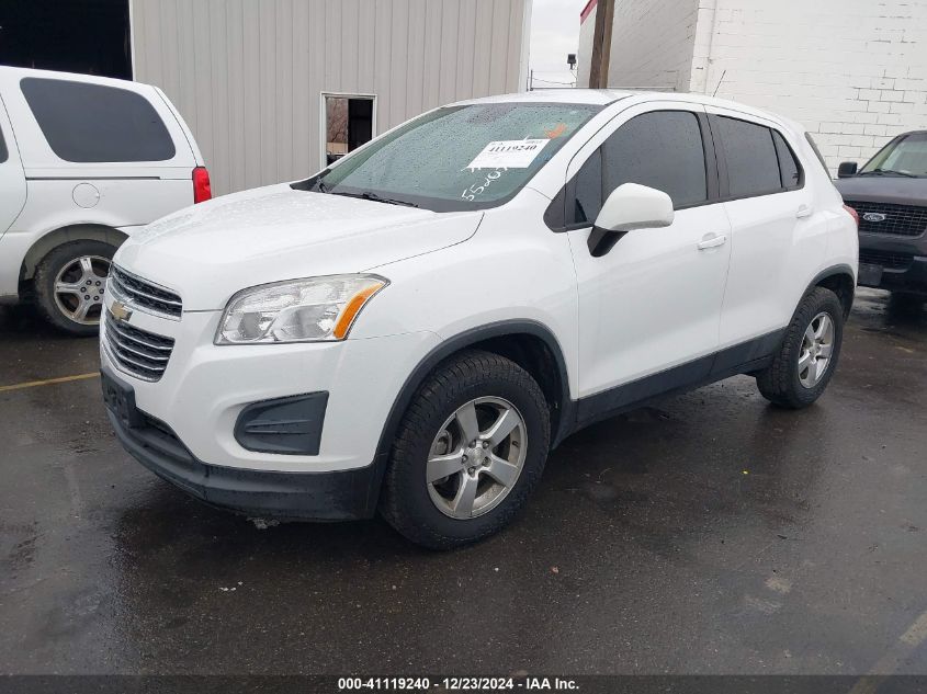 VIN KL7CJNSB8GB552072 2016 Chevrolet Trax, 1LS no.2