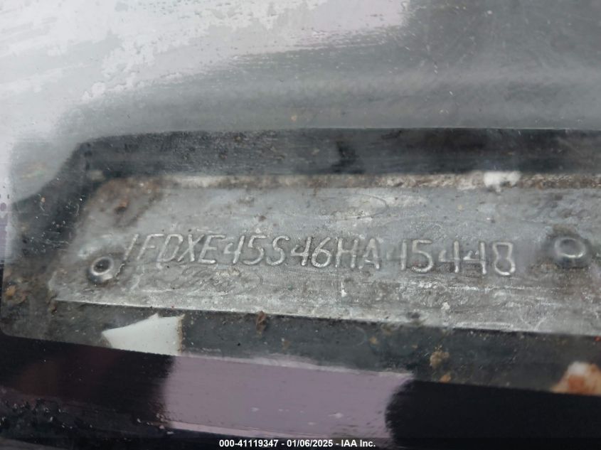 2006 Ford E-450 Cutaway VIN: 1FDXE45S46HA45448 Lot: 41119347