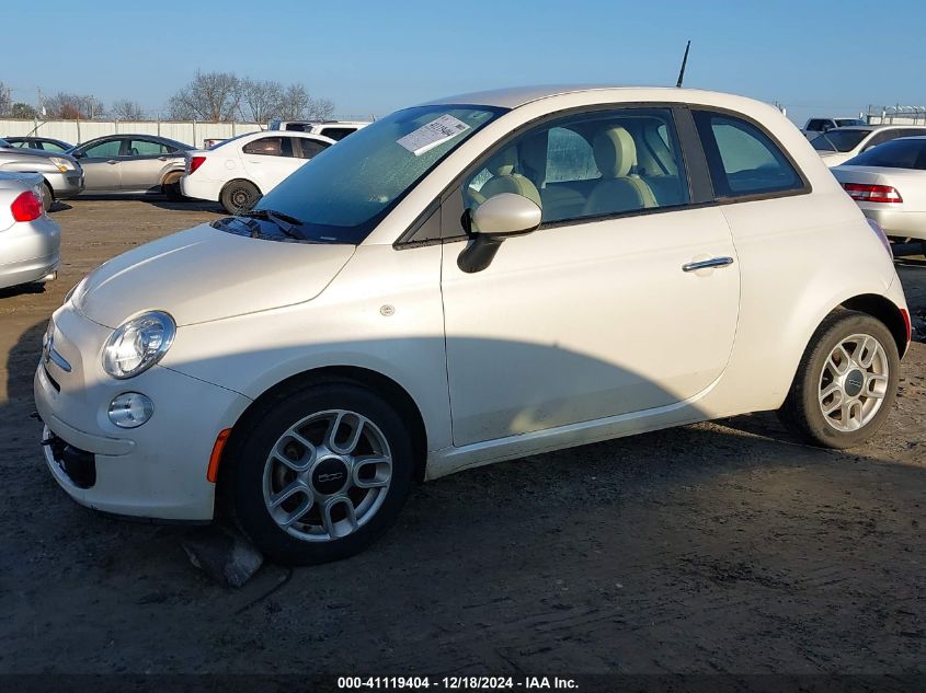 2012 Fiat 500 Pop VIN: 3C3CFFAR0CT360005 Lot: 41119404