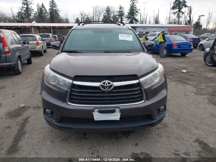 VIN 5TDJKRFH1FS154660 2015 Toyota Highlander, Xle V6 no.12