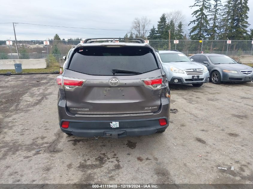 VIN 5TDJKRFH1FS154660 2015 Toyota Highlander, Xle V6 no.16