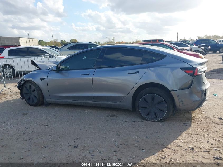 2024 Tesla Model 3 Long Range Dual Motor All-Wheel Drive/Rear-Wheel Drive VIN: 5YJ3E1EA3RF865095 Lot: 41119616