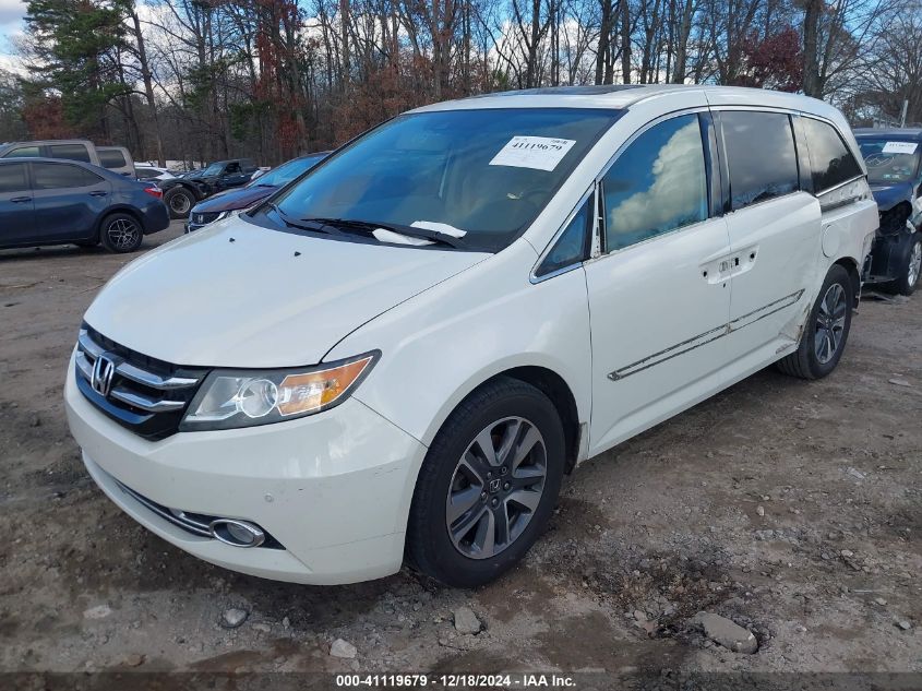 VIN 5FNRL5H93EB045201 2014 Honda Odyssey, Touring/T... no.2