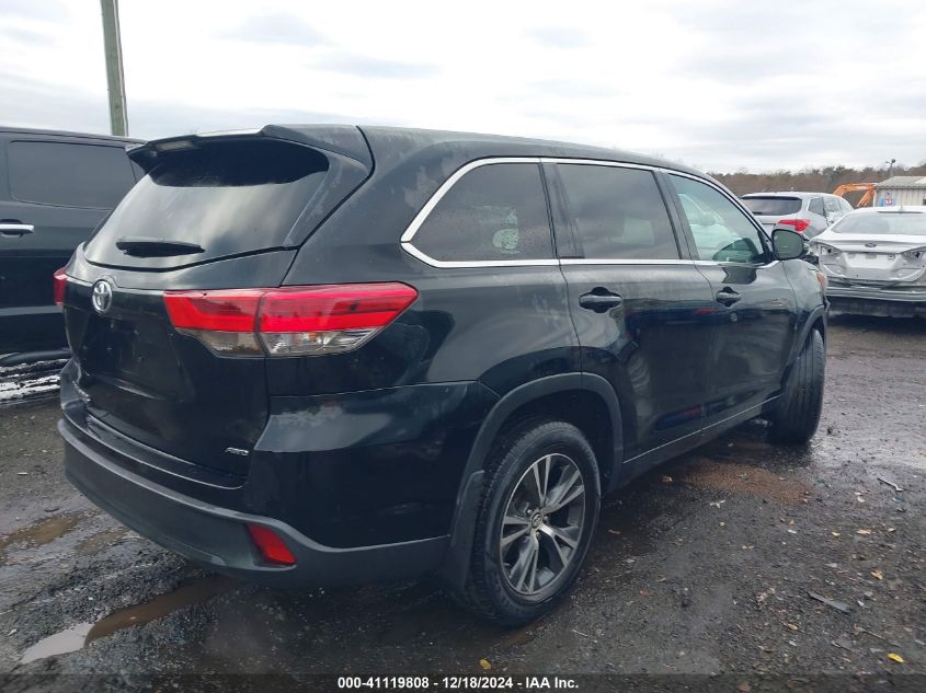 VIN 5TDBZRFH5HS378727 2017 Toyota Highlander, LE no.4