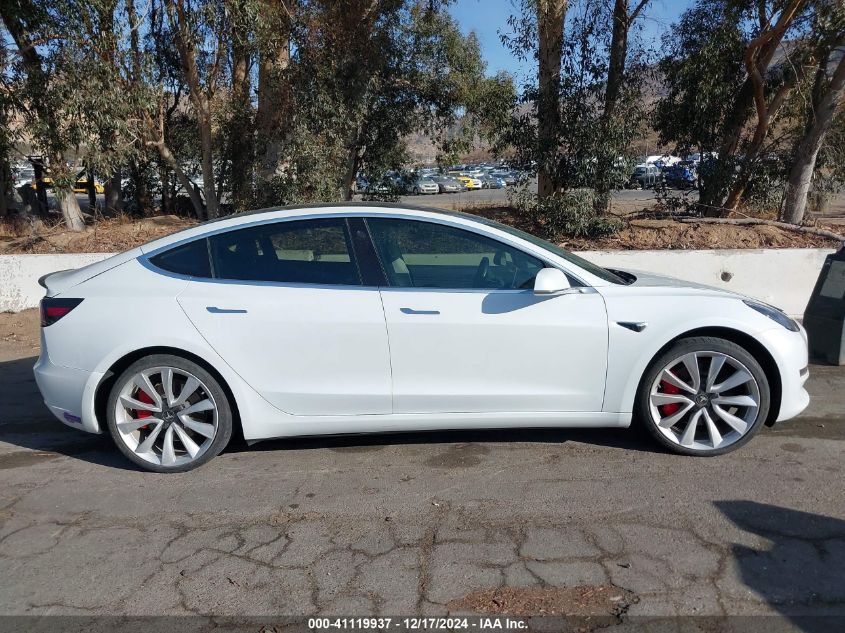 2018 Tesla Model 3 Long Range/Performance VIN: 5YJ3E1EB5JF084379 Lot: 41119937