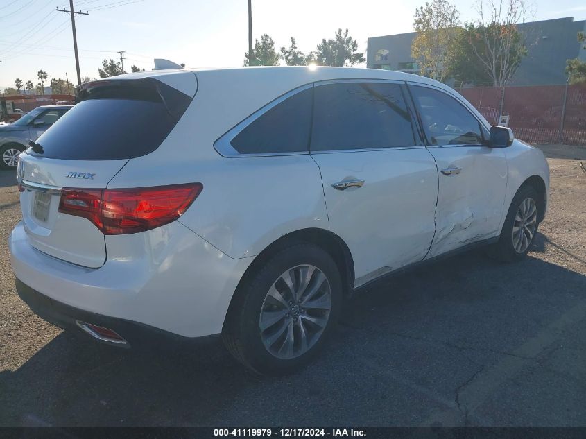 VIN 5FRYD3H68EB010963 2014 Acura MDX, Technology Pk... no.4