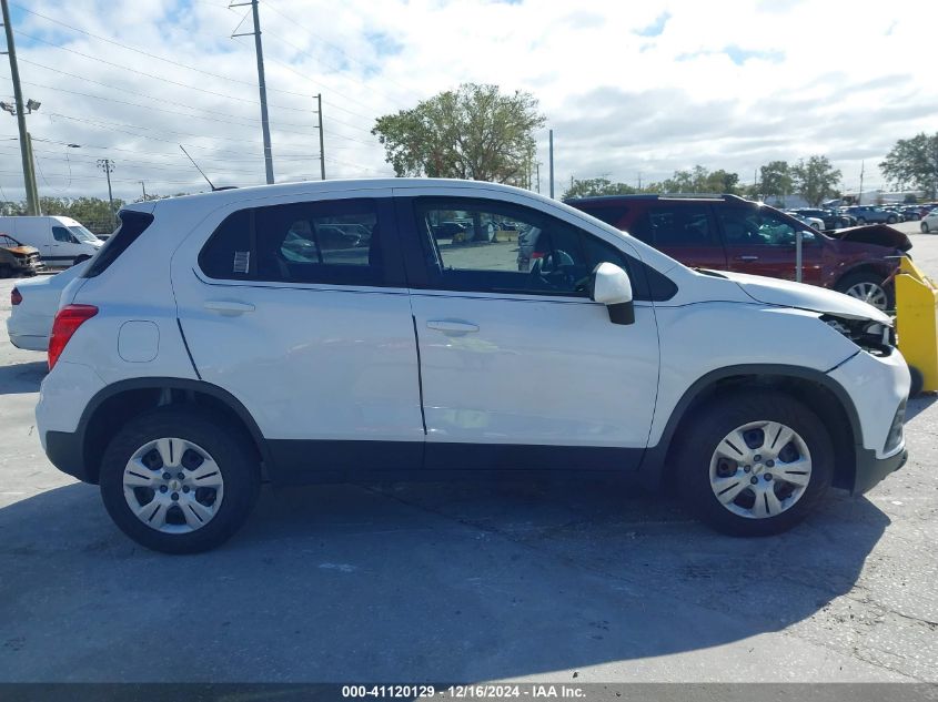 2018 Chevrolet Trax Ls VIN: 3GNCJKSB6JL166085 Lot: 41120129