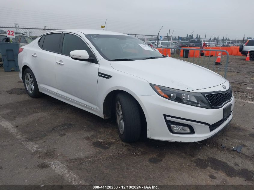 VIN 5XXGM4A79FG411846 2015 KIA Optima, LX no.1