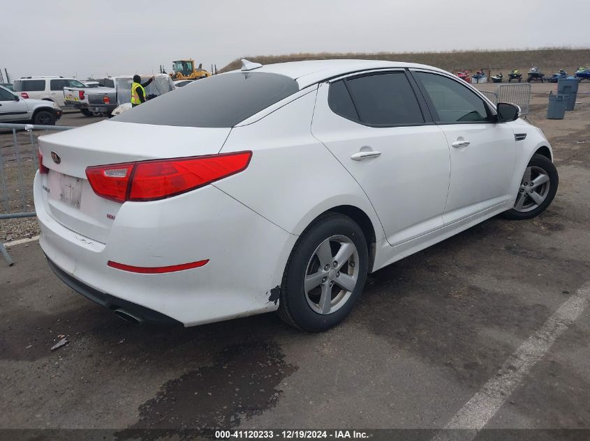 VIN 5XXGM4A79FG411846 2015 KIA Optima, LX no.4