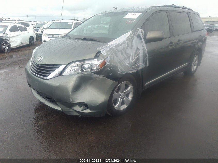 Vin: 5tdkk3dc5ds363924, lot: 41610497, toyota sienna le v6 8 passenger 20132
