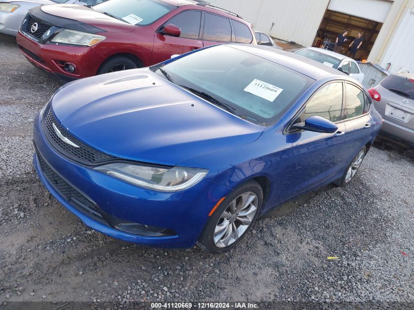 VIN 1C3CCCBB5FN658840 2015 Chrysler 200, S no.2