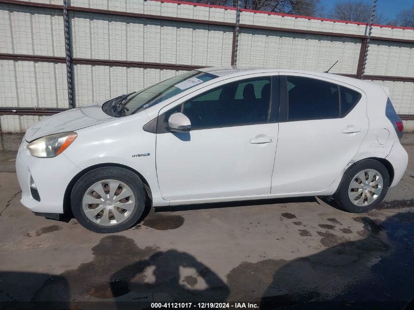 2012 Toyota Prius C Two VIN: JTDKDTB38C1526185 Lot: 41121017