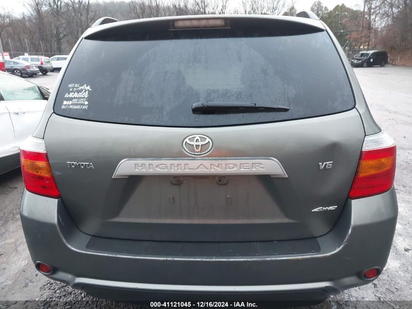 2008 Toyota Highlander VIN: JTEES41A782065874 Lot: 41121045