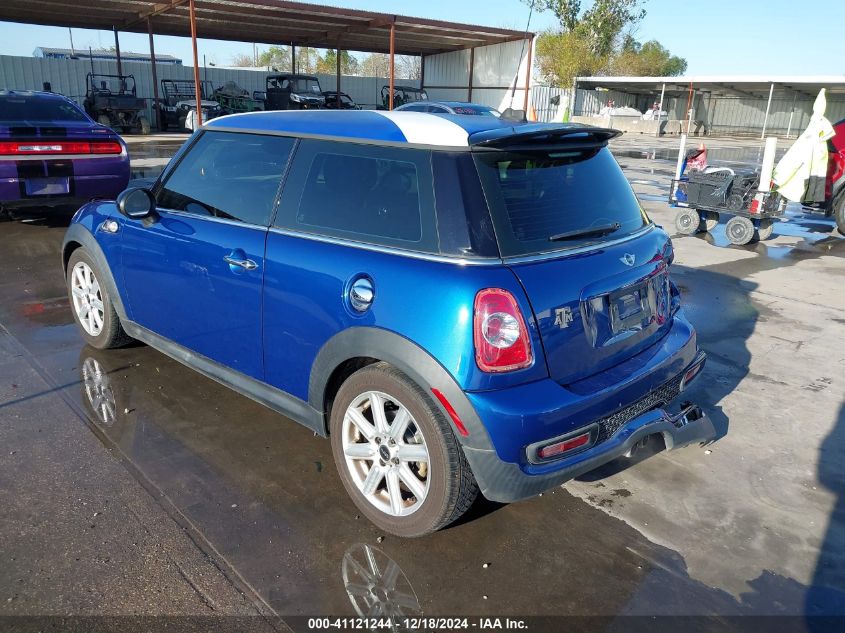 2013 Mini Hardtop Cooper S VIN: WMWSV3C51DT395388 Lot: 41121244