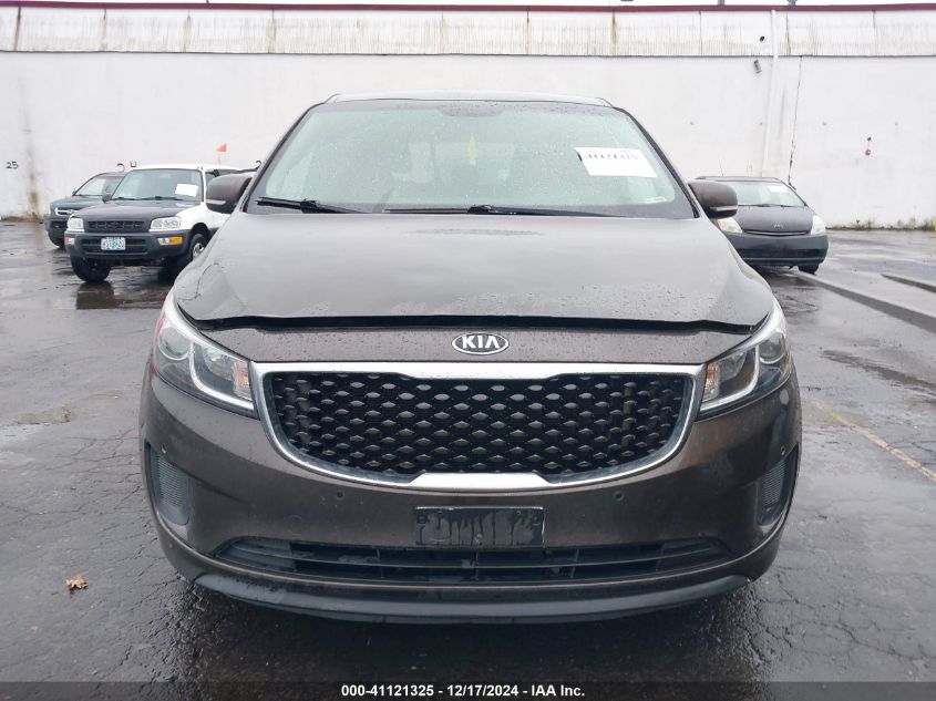 2017 Kia Sedona Lx VIN: KNDMB5C11H6330896 Lot: 41121325