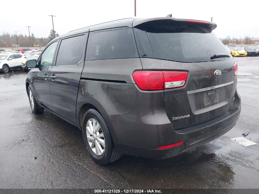 VIN KNDMB5C11H6330896 2017 KIA Sedona, LX no.3