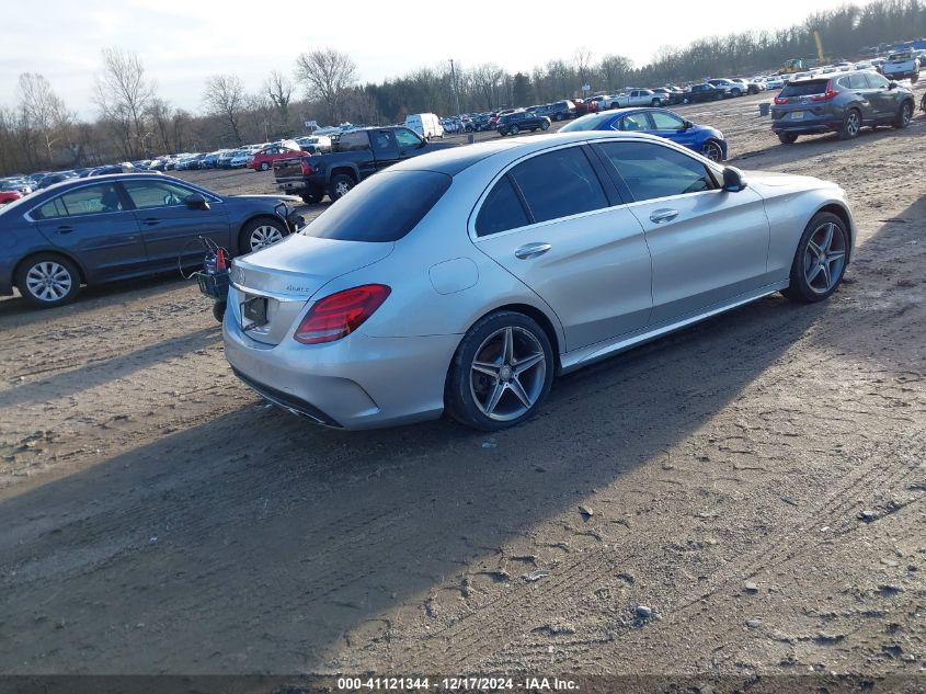 VIN 55SWF4KB9FU022733 2015 Mercedes-Benz C 300, 4Ma... no.4