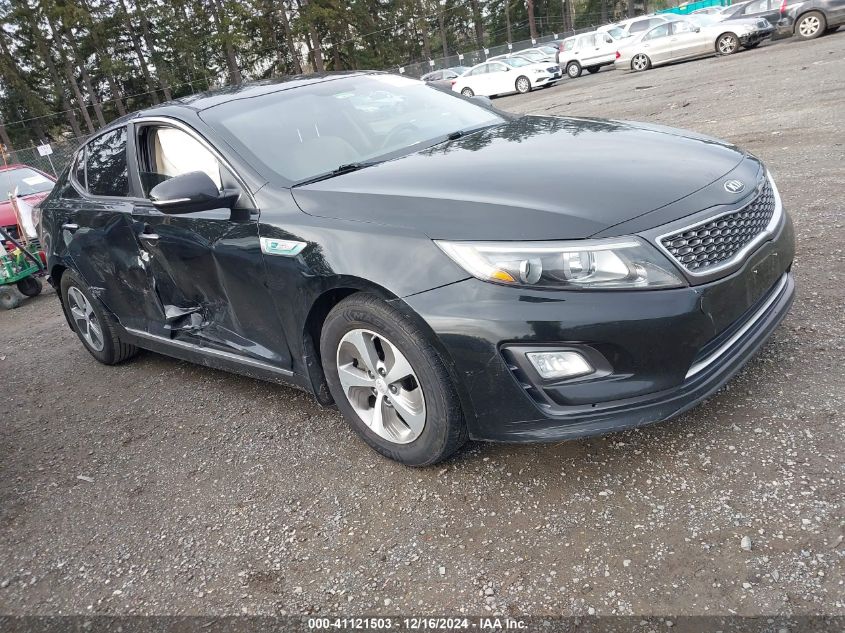 VIN KNAGM4AD3E5068246 2014 KIA Optima, Hybrid LX no.1