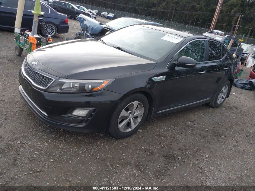 VIN KNAGM4AD3E5068246 2014 KIA Optima, Hybrid LX no.2