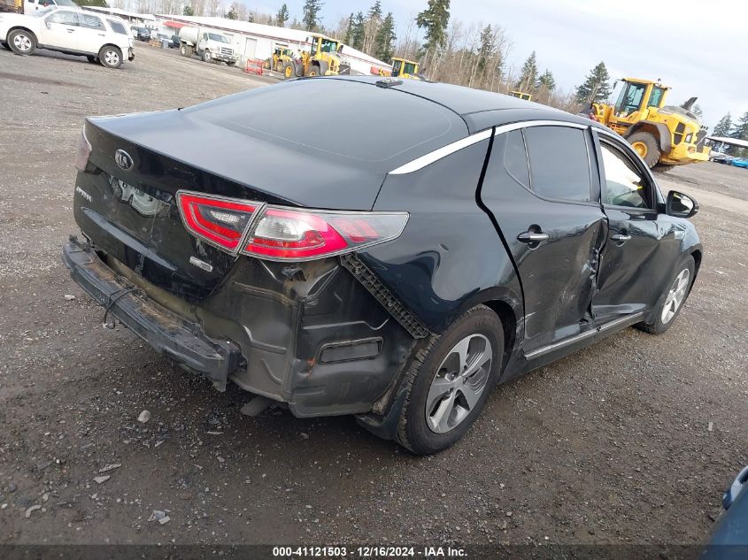 VIN KNAGM4AD3E5068246 2014 KIA Optima, Hybrid LX no.4