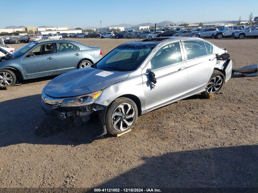 VIN 1HGCR2F71GA055310 2016 Honda Accord, EX no.2